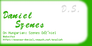 daniel szenes business card